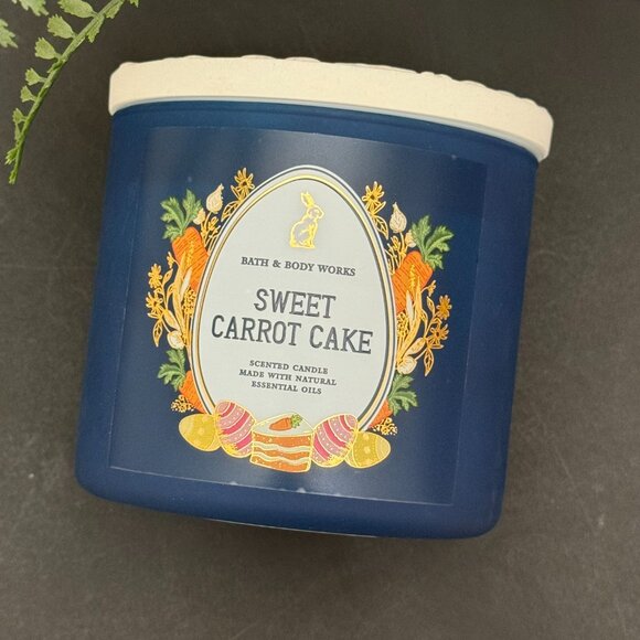 BBW Sweet Carrot Cake Bath & Body Works 3 Wick Candle - Picture 6 of 12
